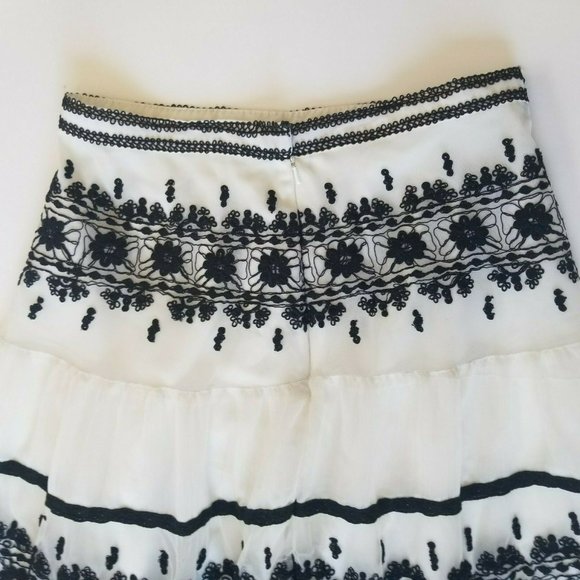 Vtg Neiman Marcus Sz Small Long Lace Tassel Skirt - Picture 7 of 10